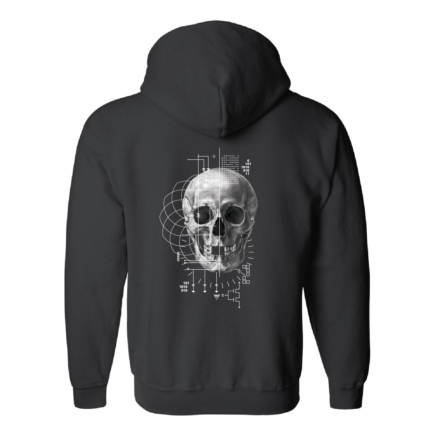 Skull Zip Up Hoodie – Local Design Shop